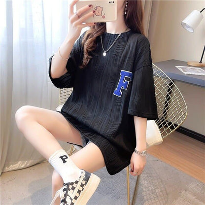 好感度満載 ラウンドネック 美感いっぱい Tシャツ カットソー＜U-3061＞