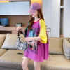 大注目 カラーマッチング 落書き ラグランTシャツ プリント半袖 ＜U-2923＞