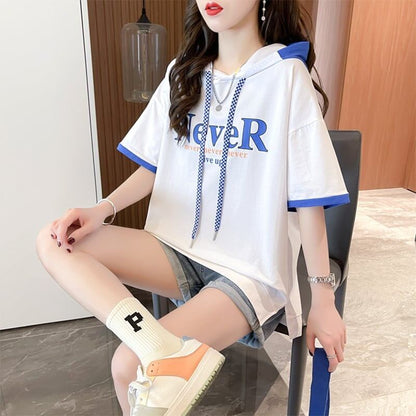 カジュアル 切り替え オシャレ度満点 プリント Tシャツ カットソー＜U-3656＞
