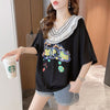 【半額！期間限定！！】オシャレ度満点 キュート 着心地抜群 プリント 全3色 Tシャツ カットソー＜U-8536＞
