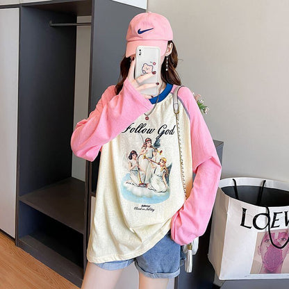 今季マストバイ 早い者勝ち 絶対流行 カジュアル 2色選択 Tシャツ<U-11671>