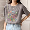 オシャレ度満点 切り替え 着心地抜群 プリント Tシャツ カットソー＜U-3408＞