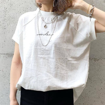 大好評 カジュアル ファッション 簡潔 全2色 半袖Tシャツ＜U-8183＞