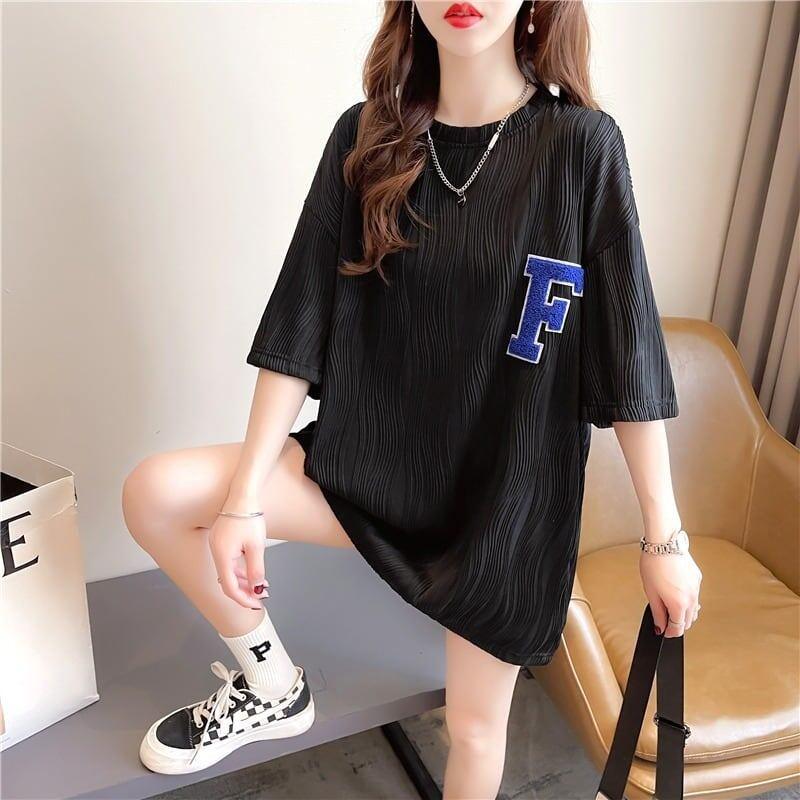 好感度満載 ラウンドネック 美感いっぱい Tシャツ カットソー＜U-3061＞