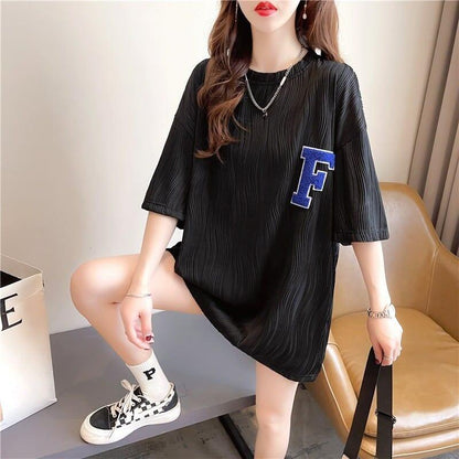 好感度満載 ラウンドネック 美感いっぱい Tシャツ カットソー＜U-3061＞