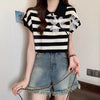 新作 上質 話題沸騰中 好感度UP ニット 全2色 半袖Tシャツ＜U-8734＞