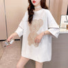 今季大好評 切り替え 美感いっぱい プリント Tシャツ カットソー＜U-3503＞