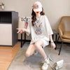 好感度UP ビッグロゴ 特別デザイン ロング Tシャツ 全2色 半袖 ワンピース<U-4944>