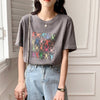 オシャレ度満点 切り替え 着心地抜群 プリント Tシャツ カットソー＜U-3408＞