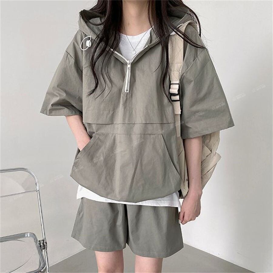 今季マストバイ カジュアル 真夏も快適 4色 半袖 Tシャツ ショートパンツ セットアップ ＜U-11156＞