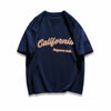 早い者勝ち カジュアル ファッション感満々 ダブルプリント 全5色 半袖Tシャツ<U-9271>