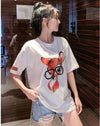 売り切れ必至 アクティブも綺麗も叶う 上品 プリント 全3色 半袖 Tシャツ <U-8990>