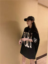 売り切れ必至 アバンギャルド 気質アップ おしゃれ度高め ルーズ 半袖 Tシャツ <U-9289>