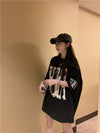 売り切れ必至 アバンギャルド 気質アップ おしゃれ度高め ルーズ 半袖 Tシャツ U-9289