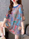 女子マスト 半袖 紫外線対策 ラウンドネック Tシャツ ＜U-8641＞