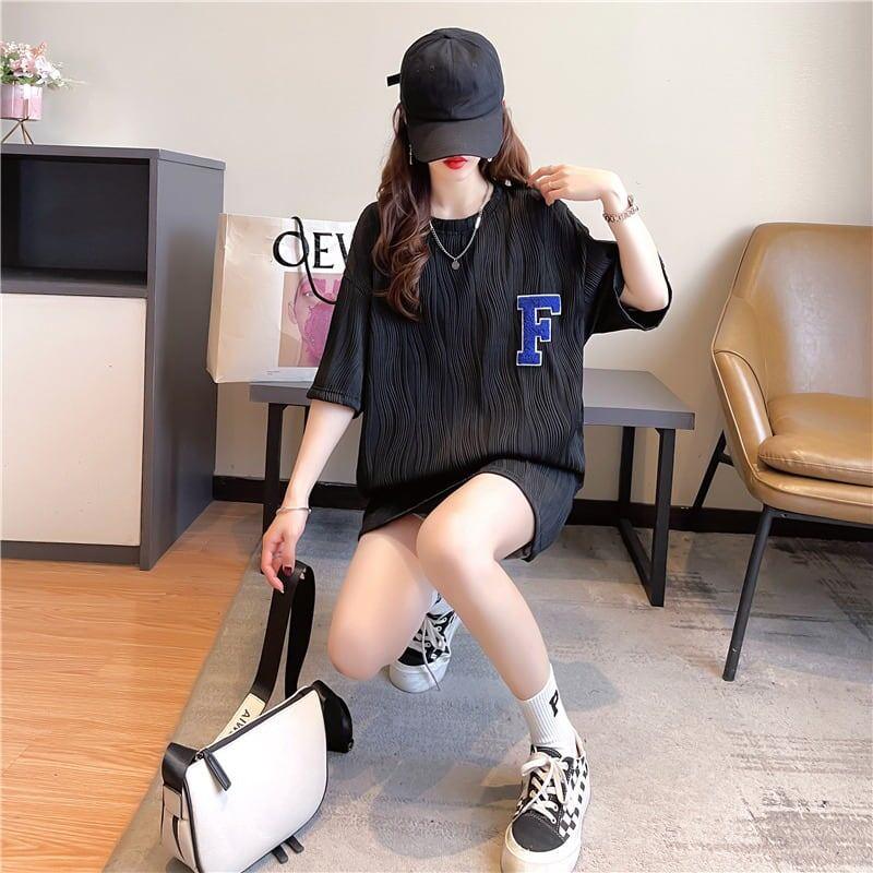 好感度満載 ラウンドネック 美感いっぱい Tシャツ カットソー＜U-3061＞