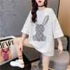 新商品 プリント ファッション ゆったり 全4色 半袖 Tシャツ＜U-8706＞