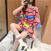 オシャレ度満点 プリント カジュアル Tシャツ カットソー＜U-3344＞