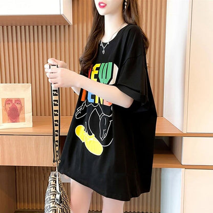 スタイリッシュ プリント 一目惚れ Tシャツ カットソー トップス＜U-3135＞