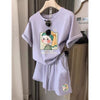 大活躍 カジュアル 夏に嬉しい機能付き 半袖Ｔシャツⅹパンツセット全4色<U-9147>