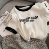 ゆったり感アップ アルファベット ファッション Tシャツ カットソー＜U-3077＞