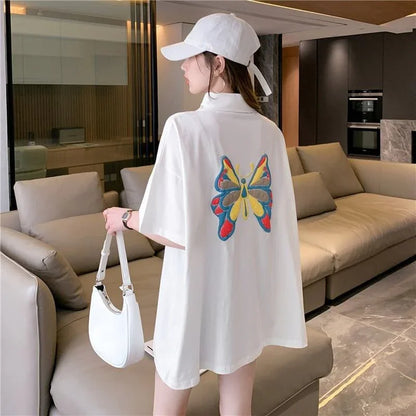 個性的なデザイン プリント 一目惚れ Tシャツ カットソー＜U-3044＞