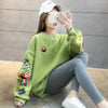 【人気商品再入荷】超人気 キュート ファッション ルーズ 男女兼用 スウェット<U-6837>
