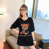 個性的なデザイン 切り替え 一目惚れ プリント Tシャツ カットソー＜U-3481＞