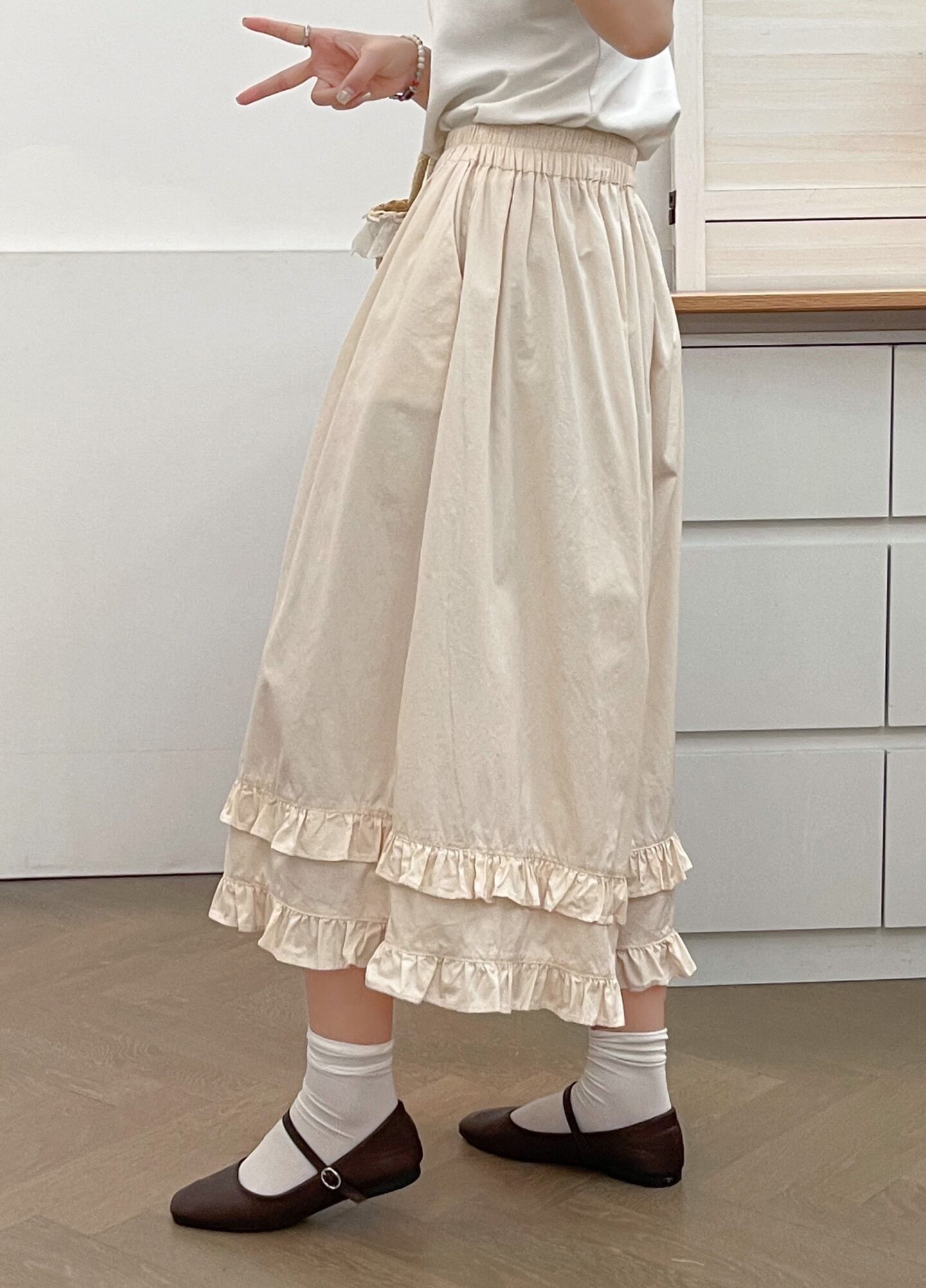 美人度アップ チェック柄 おしゃれ度高め 2色選択 パンツ <U-12002>