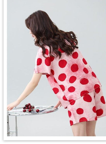 売り切れ必至 ファッション 今季マストバイ 半袖Ｔシャツⅹパンツセット全6色 パジャマ<U-11551>