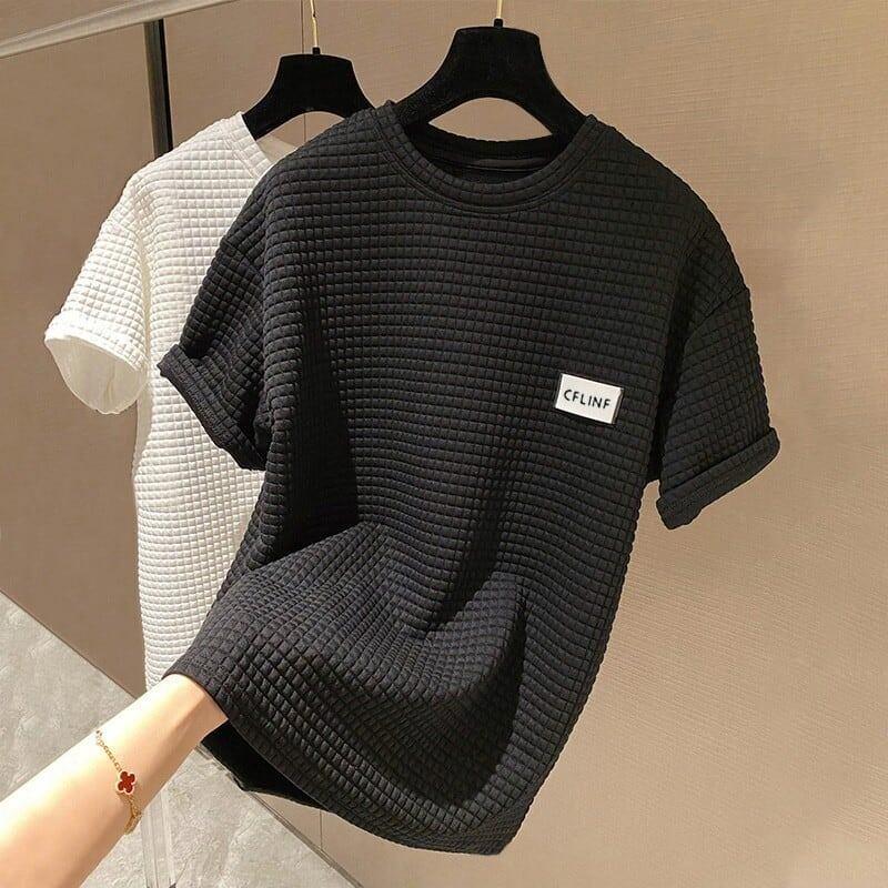 スタイリッシュ ラウンドネック 一目惚れ Tシャツ カットソー＜U-2982＞