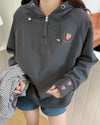 定番シンプル  いちごロゴ パーカ全4色トップス<U-4791>