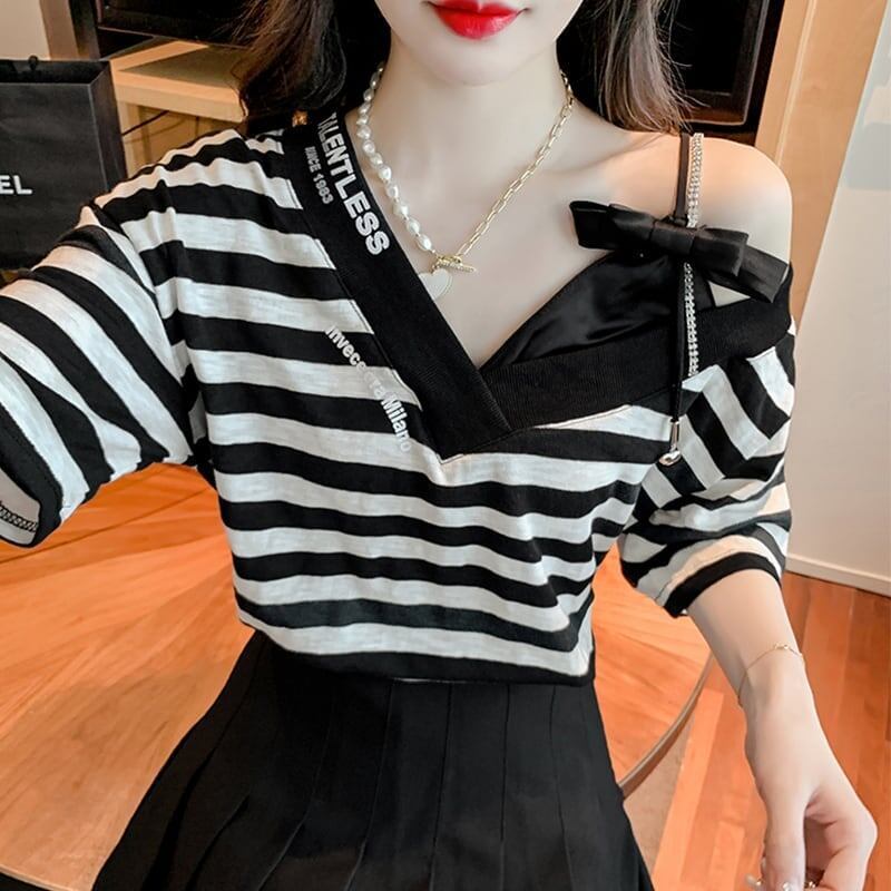 美人度アップ 3色選択可 チャーミング Tシャツ カットソー＜U-3267＞