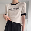 ゆったり感アップ アルファベット ファッション Tシャツ カットソー＜U-3077＞