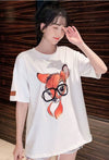 売り切れ必至 アクティブも綺麗も叶う 上品 プリント 全3色 半袖 Tシャツ <U-8990>
