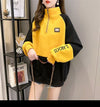 【裏起毛】切り替えハイネックトレーナー全3色厚手スウェット<U-4722>
