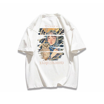 ポップなプリントが夏に映えるプリントTシャツ 半袖 全8色 Tシャツ <U-9252>