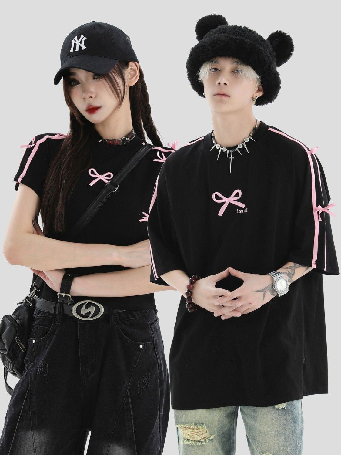 話題沸騰中 着回し力抜群 人気上昇中 カジュアル 全4色 カップル 半袖Tシャツ<U-9164>