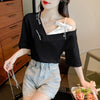 美人度アップ 3色選択可 チャーミング Tシャツ カットソー＜U-3267＞