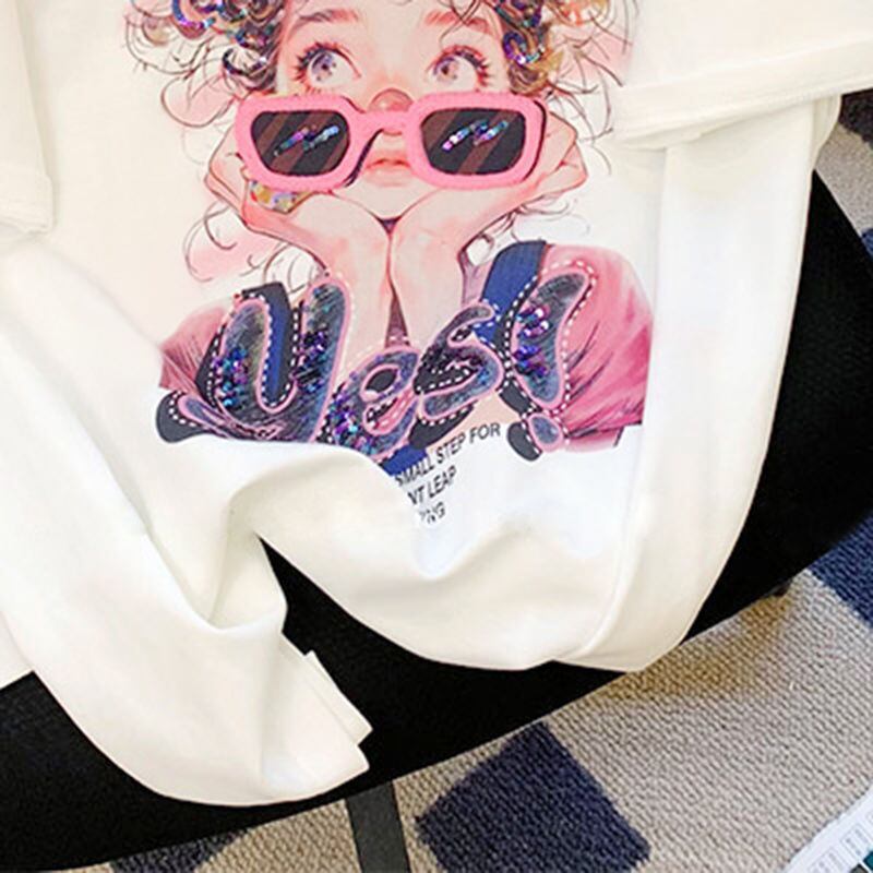 【半額！期間限定！！】大人可愛い上質 キュートプリント カジュアル 半袖Tシャツ＜U-8593＞