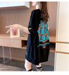 組み合わせやすい アルファベット 数字ロゴ プリントTシャツ ゆったり半袖＜U-6527＞