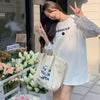 スタイリッシュ 一目惚れ 切り替えレース Tシャツ カットソー トップス＜isf-2972＞