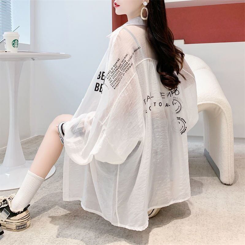 新商品 透け感 オシャレ度満点 日焼け対策 シャツ ＜U-4973＞