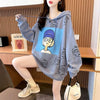 【店舗販促品】 プリント 美人度アップ パーカー 全3色＜U-4938＞