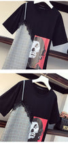 早い者勝ち カジュアル 好感度UP 半袖 Tシャツ ワンピース ＜U-11723＞