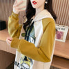 韓国系グラフィックプリントパーカー二色あり＜U-4083＞