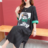 【半額！期間限定！！】今季マストバイ プリント カジュアル Tシャツ カットソー ワンピース＜U-8533＞