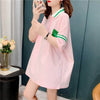 着心地抜群 切り替え 女性力を高める プリント Tシャツ カットソー＜U-3626＞