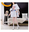 ストリートトレンド韓国風コットン半袖Tシャツ<U-2962>