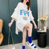 コットンレーストリム半袖Tシャツ<U-3028>